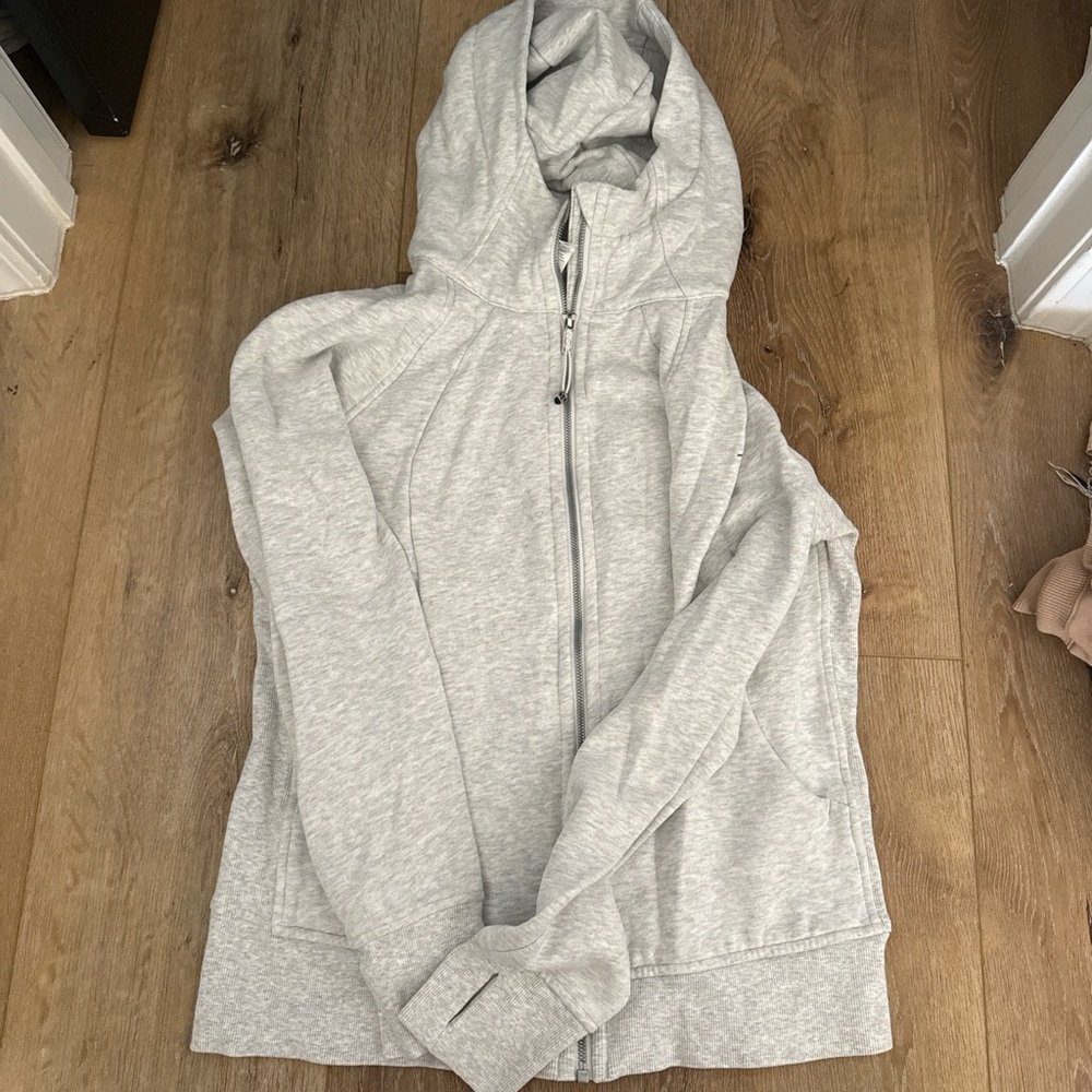 Gray Zip-Up Hoodie